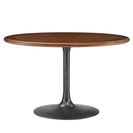 Lippa Round Pedestal Solid Wood Dining Table