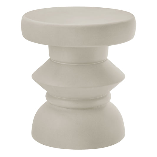 Terza Indoor - Outdoor Patio Concrete Side Table