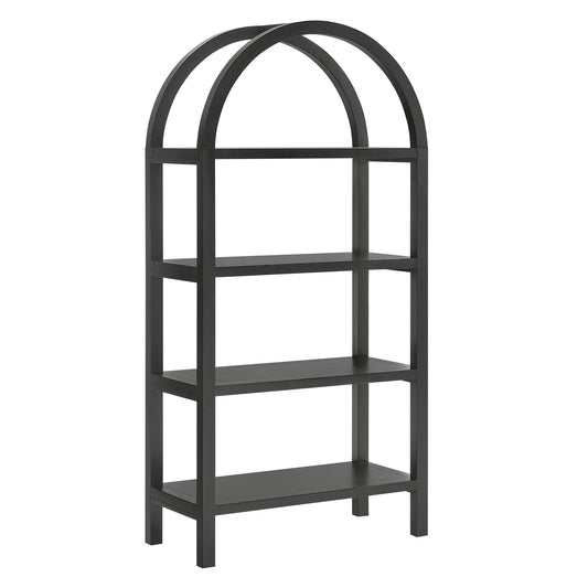 Vexley 60 Inch Arched Bookshelf