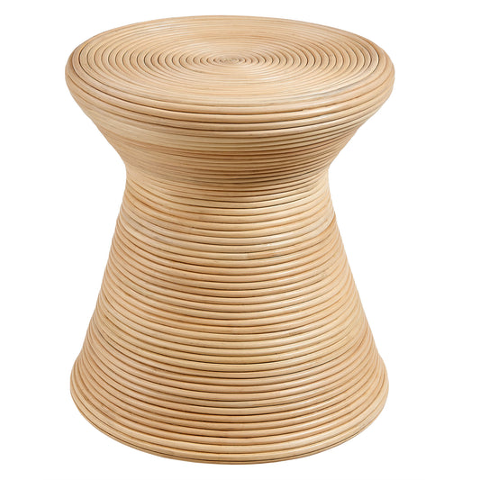 Tavi Hourglass Rattan Round Side Table