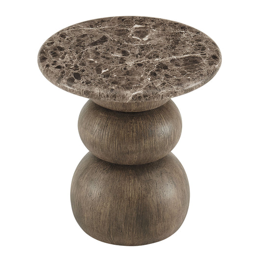 Pietra Indoor Outdoor Patio Round Side Table