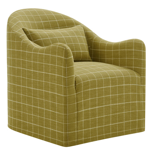 Bardot Slipcovered Linen Blend Accent Chair