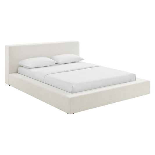 Luma Chenille Platform Bed Frame